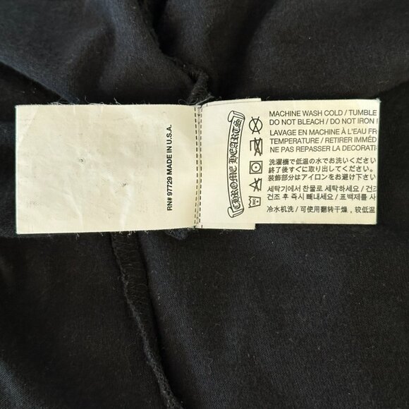 Chrome Hearts Black & Red Horseshoe Logo T-Shirt - Picture 5 of 7